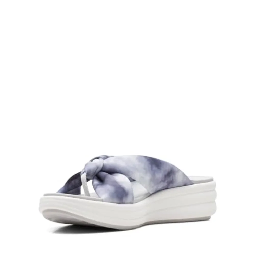 Clarks Drift Ave Wedge Sandal, Black Combi, 9.5 Wide